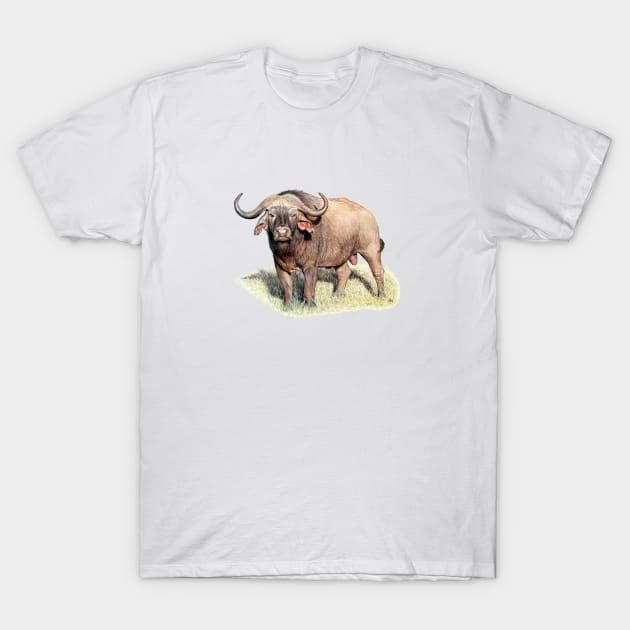 Buffalo Painting T-Shirt by Sandra Warmerdam